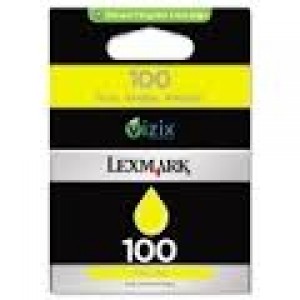 Cartus LEXMARK 100 Y, Original, Yellow, Inkjet